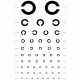 Набор таблиц для определения остроты зрения (5шт.) 